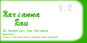 marianna rau business card